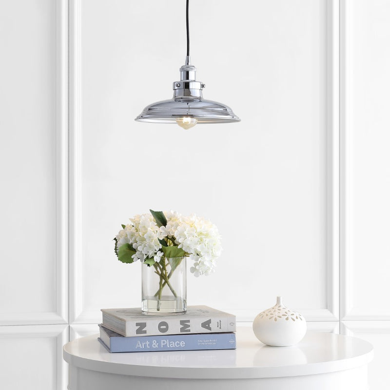 Bedford 11" Adjustable Iron Industrial Rustic LED Pendant - JONATHAN Y