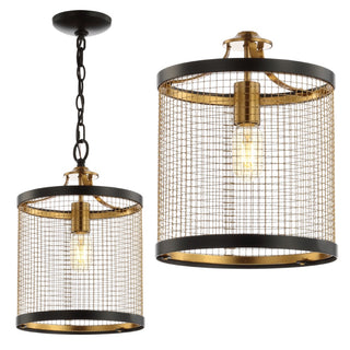 Elena 10" Lantern Metal LED Pendant - JONATHAN Y