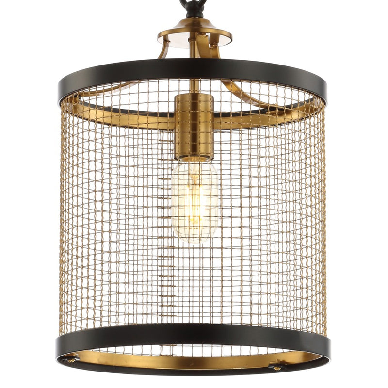 Elena 10" Lantern Metal LED Pendant - JONATHAN Y