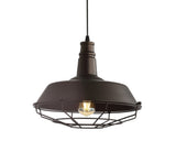 Farmhouse 14.25" Adjustable Industrial Metal LED Pendant - JONATHAN Y