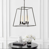 Hutson 21" Iron Modern Angled LED Chandelier - JONATHAN Y