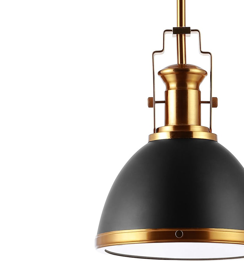 Homer Modern Industrial Iron LED Dome Pendant