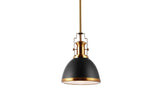 Homer Modern Industrial Iron LED Dome Pendant