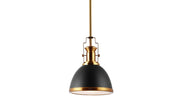 Homer Modern Industrial Iron LED Dome Pendant