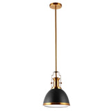 Homer Modern Industrial Iron LED Dome Pendant