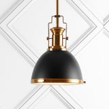 Homer Modern Industrial Iron LED Dome Pendant