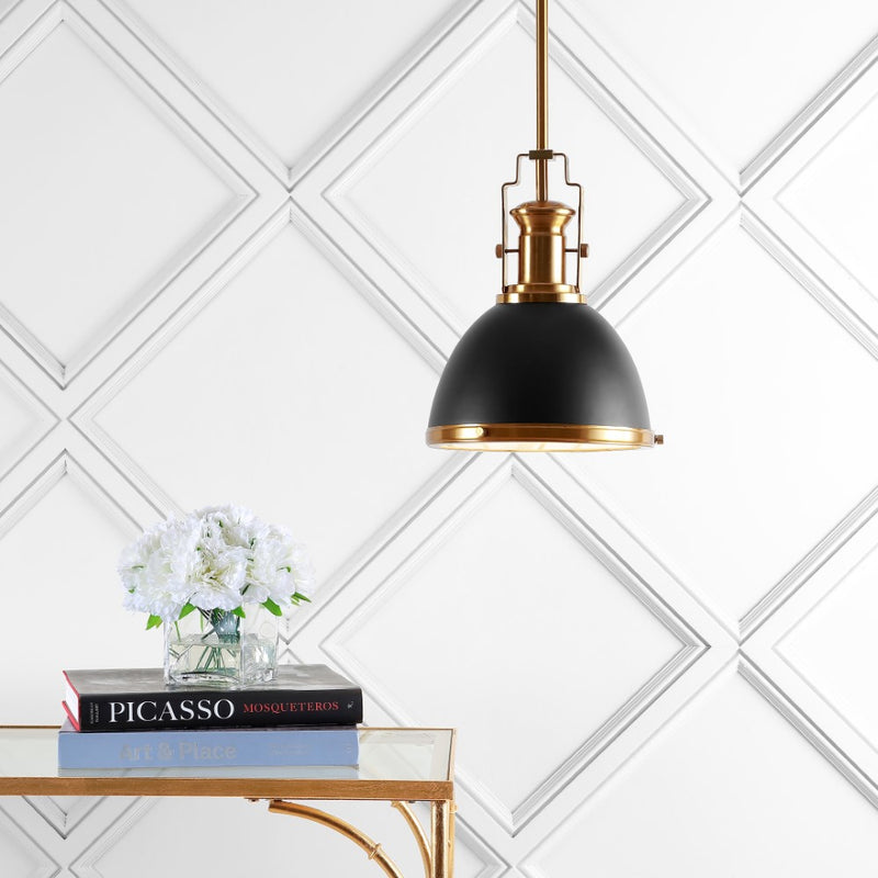 Homer Modern Industrial Iron LED Dome Pendant