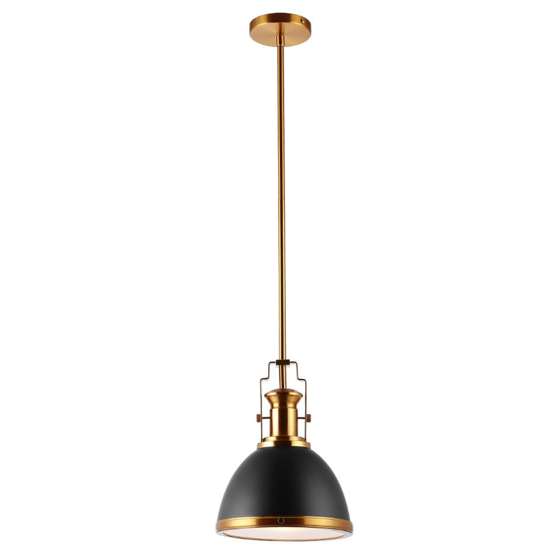 Homer Modern Industrial Iron LED Dome Pendant