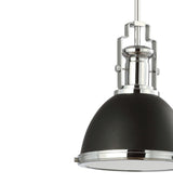 Homer Modern Industrial Iron LED Dome Pendant