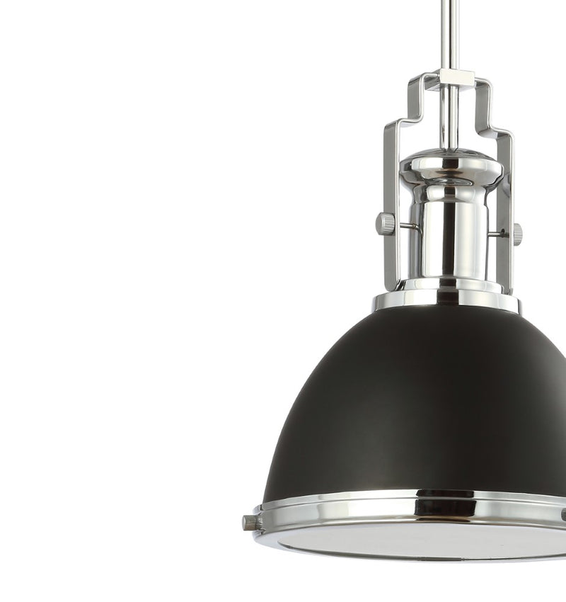 Homer Modern Industrial Iron LED Dome Pendant
