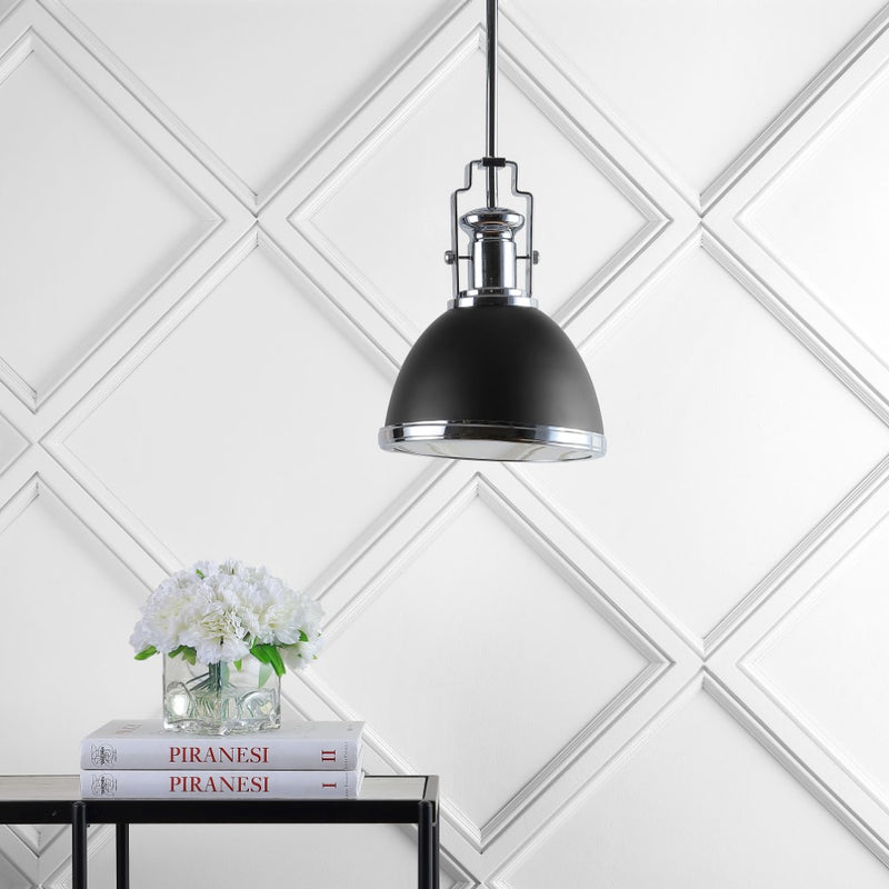 Homer Modern Industrial Iron LED Dome Pendant