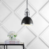 Homer Modern Industrial Iron LED Dome Pendant
