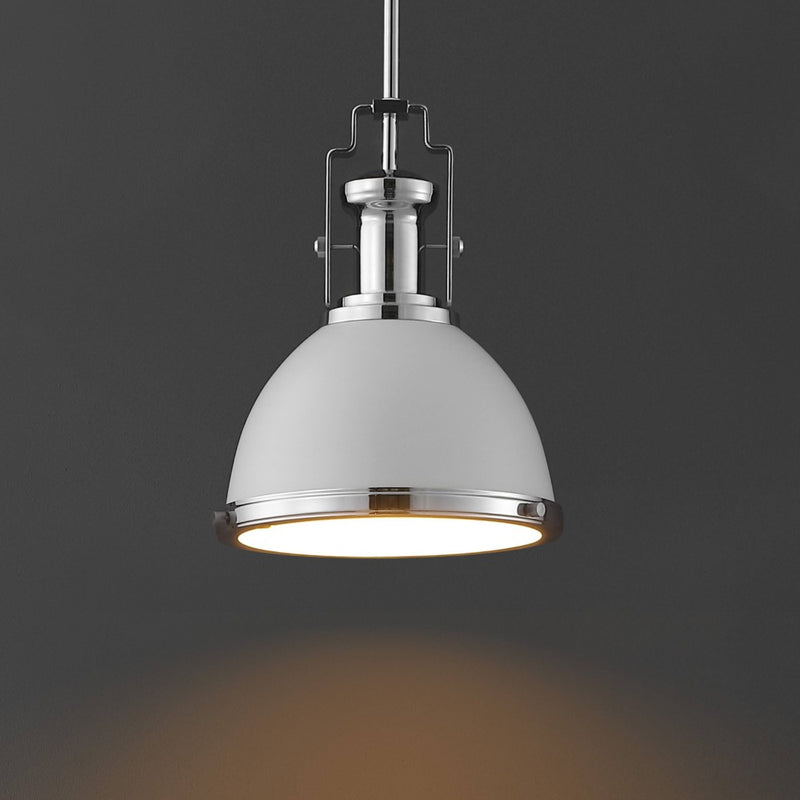 Homer Modern Industrial Iron LED Dome Pendant