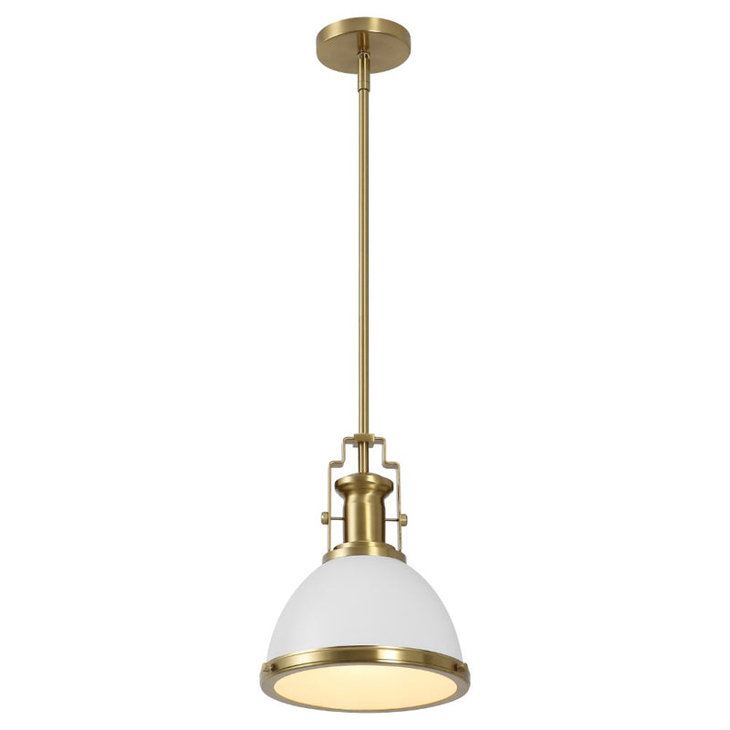 Homer Modern Industrial Iron LED Dome Pendant