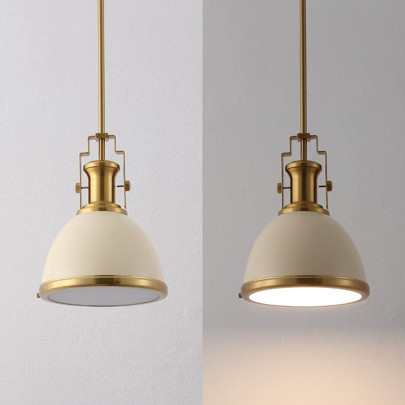 Homer Modern Industrial Iron LED Dome Pendant