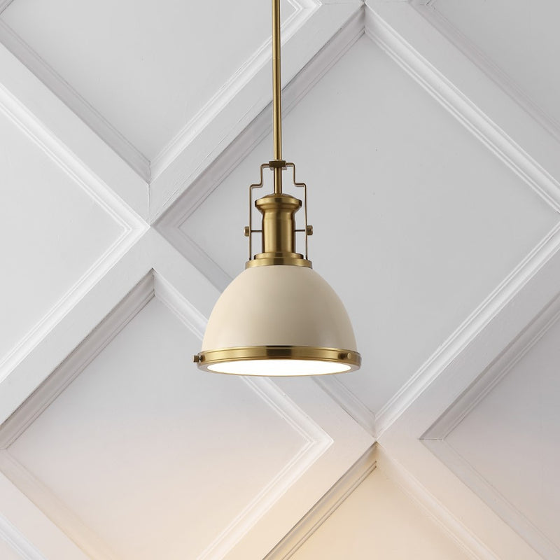 Homer Modern Industrial Iron LED Dome Pendant