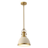 Homer Modern Industrial Iron LED Dome Pendant