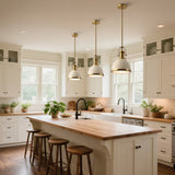 Homer Modern Industrial Iron LED Dome Pendant