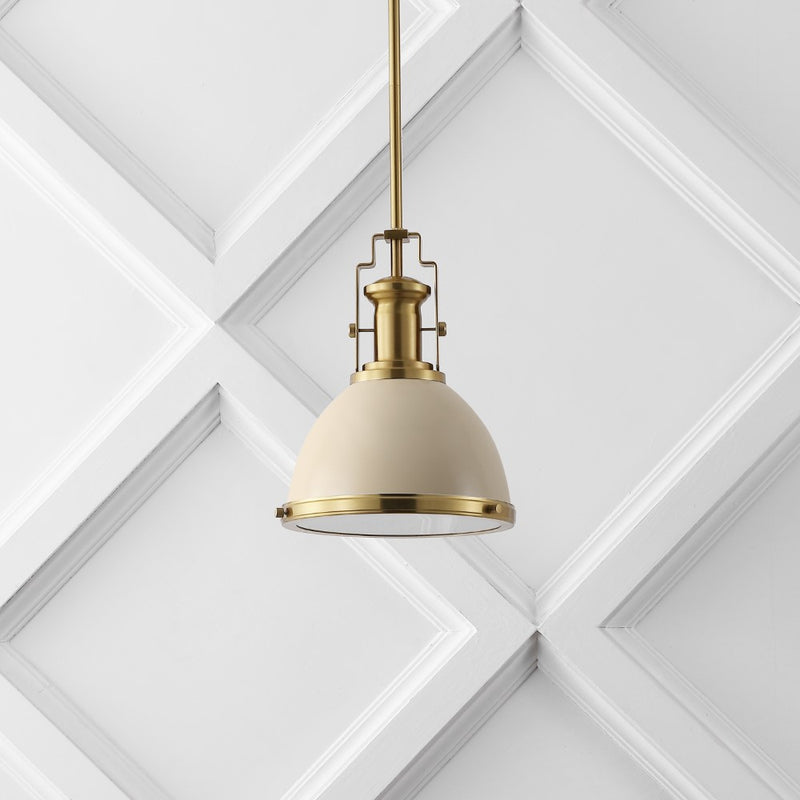 Homer Modern Industrial Iron LED Dome Pendant