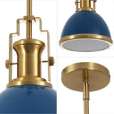 Homer Modern Industrial Iron LED Dome Pendant