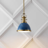 Homer Modern Industrial Iron LED Dome Pendant