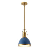 Homer Modern Industrial Iron LED Dome Pendant