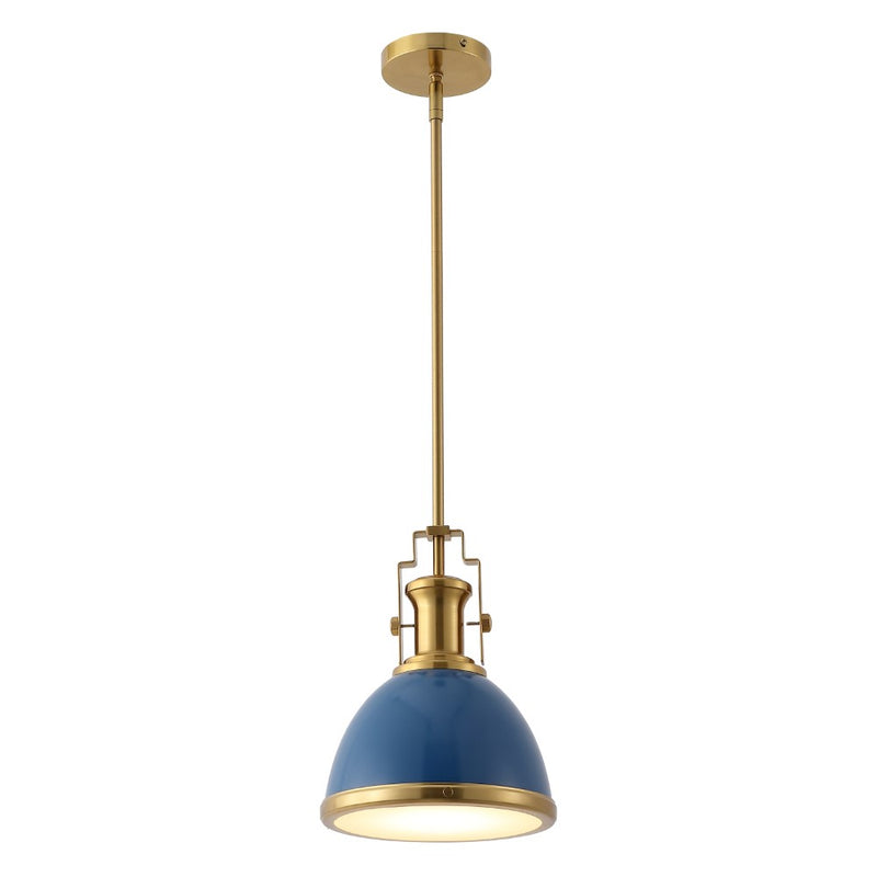 Homer Modern Industrial Iron LED Dome Pendant