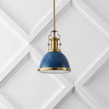 Homer Modern Industrial Iron LED Dome Pendant