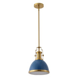 Homer Modern Industrial Iron LED Dome Pendant