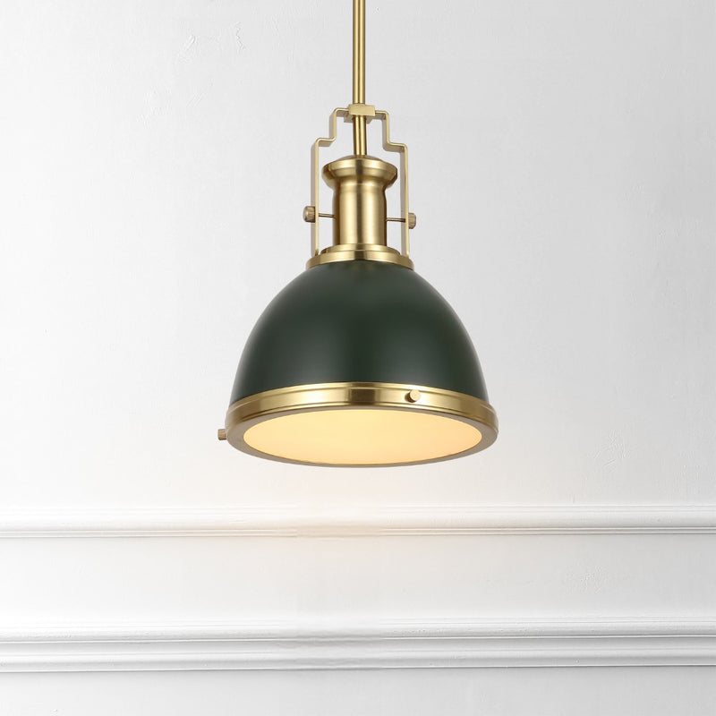 Homer Modern Industrial Iron LED Dome Pendant