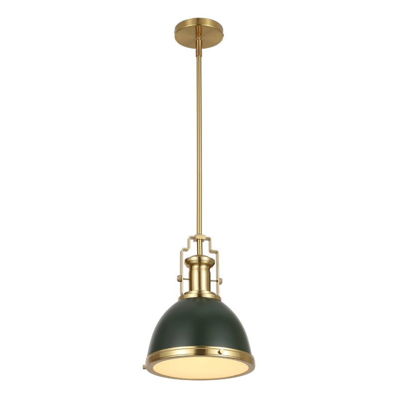 Homer Modern Industrial Iron LED Dome Pendant