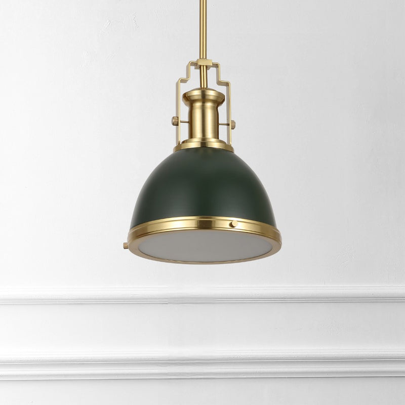 Homer Modern Industrial Iron LED Dome Pendant