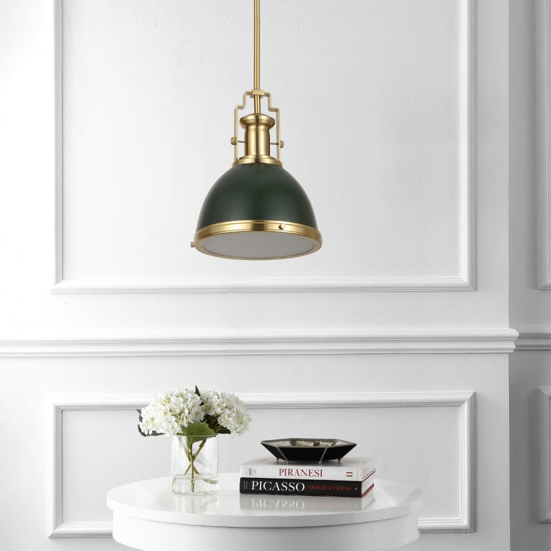Homer Modern Industrial Iron LED Dome Pendant