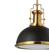 Homer Modern Industrial Iron LED Dome Pendant