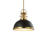 Homer Modern Industrial Iron LED Dome Pendant