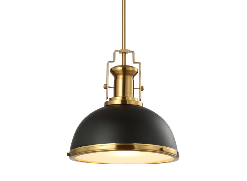 Homer Modern Industrial Iron LED Dome Pendant