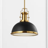 Homer Modern Industrial Iron LED Dome Pendant