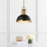 Homer Modern Industrial Iron LED Dome Pendant