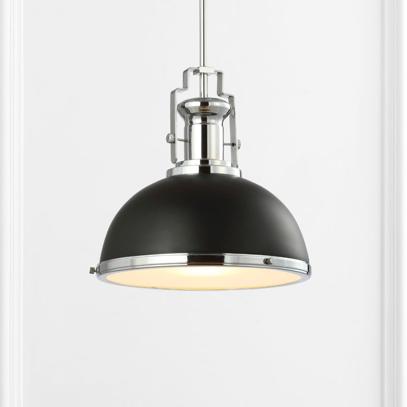 Homer Modern Industrial Iron LED Dome Pendant
