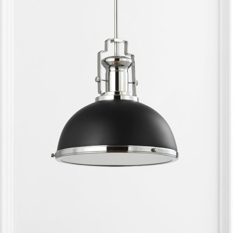 Homer Modern Industrial Iron LED Dome Pendant