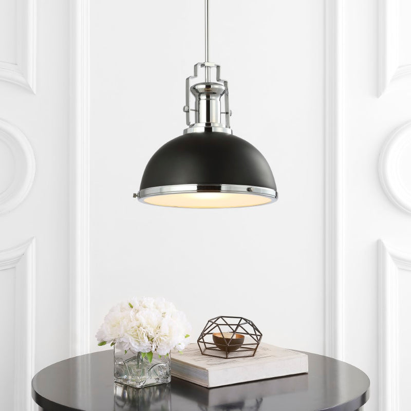 Homer Modern Industrial Iron LED Dome Pendant