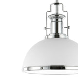 Homer Modern Industrial Iron LED Dome Pendant