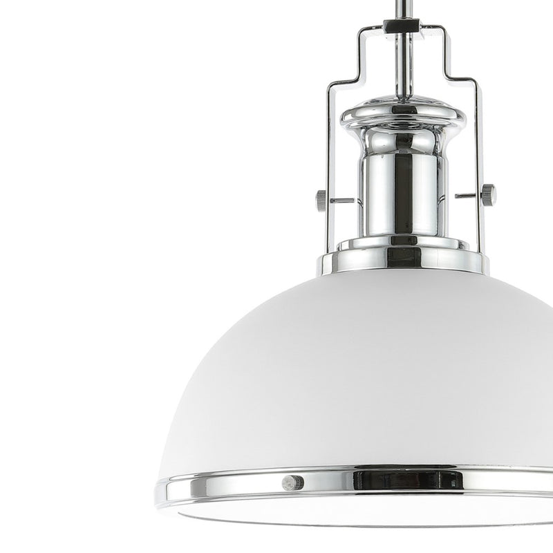 Homer Modern Industrial Iron LED Dome Pendant