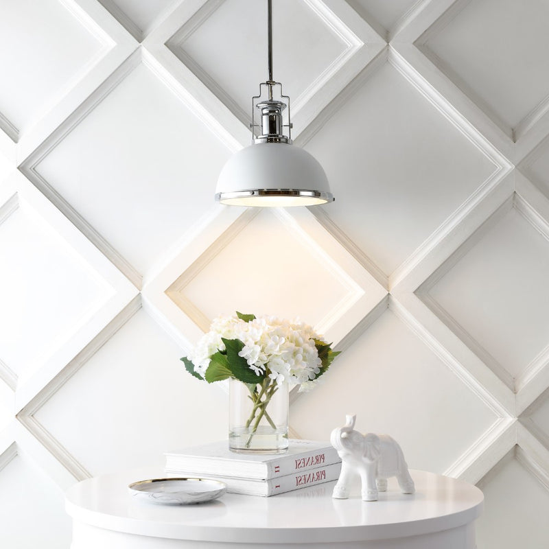 Homer Modern Industrial Iron LED Dome Pendant