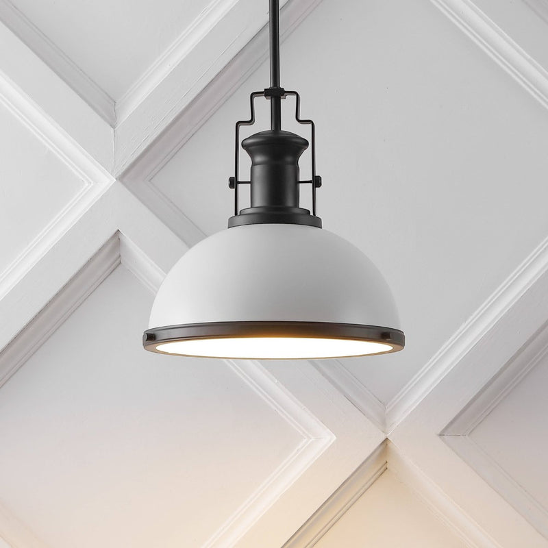 Homer Modern Industrial Iron LED Dome Pendant