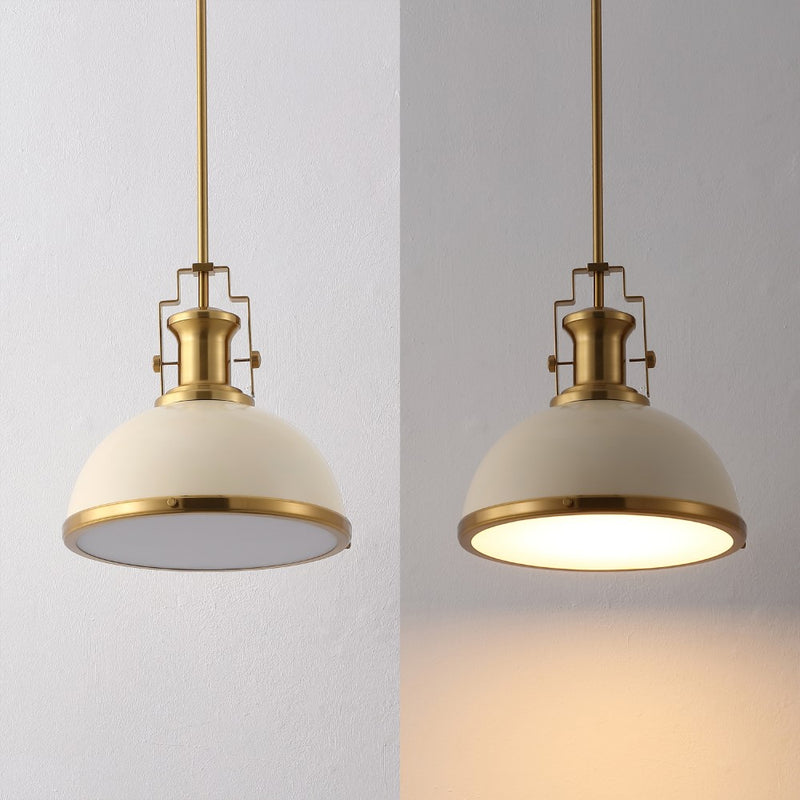 Homer Modern Industrial Iron LED Dome Pendant