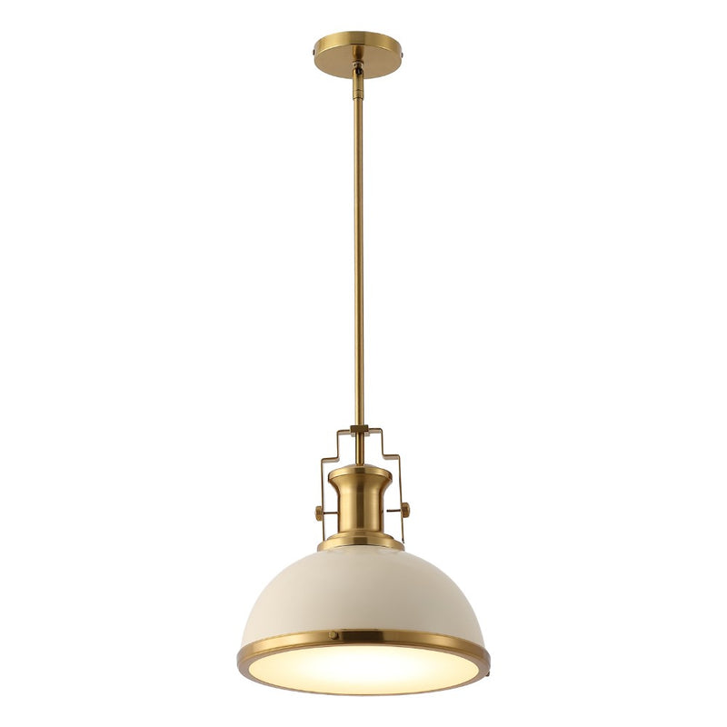 Homer Modern Industrial Iron LED Dome Pendant