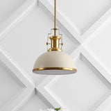 Homer Modern Industrial Iron LED Dome Pendant