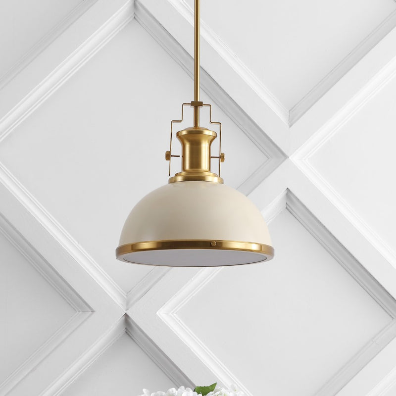 Homer Modern Industrial Iron LED Dome Pendant