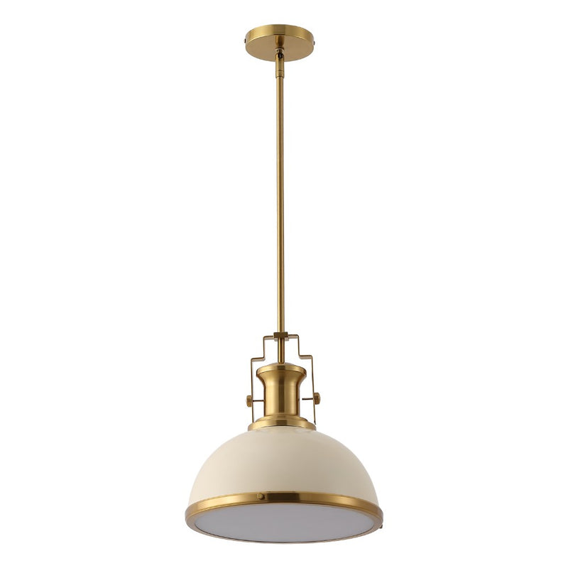 Homer Modern Industrial Iron LED Dome Pendant